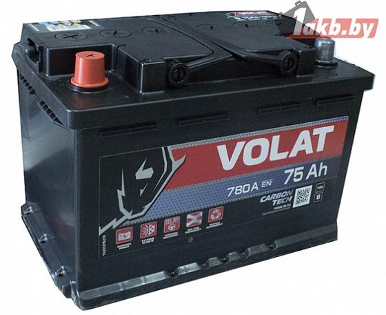 VOLAT Ultra (75 A/h), 750А L+ низ.