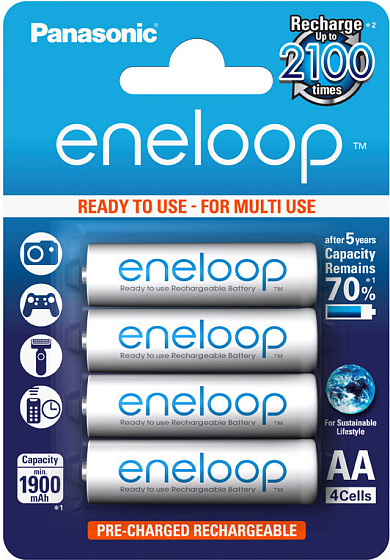 Panasonic Eneloop AA 1900mAh 4 шт.