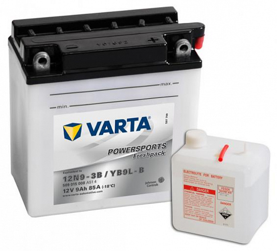 Varta Powersports Freshpack 509 015 008 (9 A/h), 85A R+