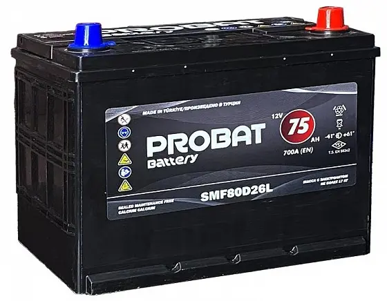 Probat Asia (75 A/h), 700A R+