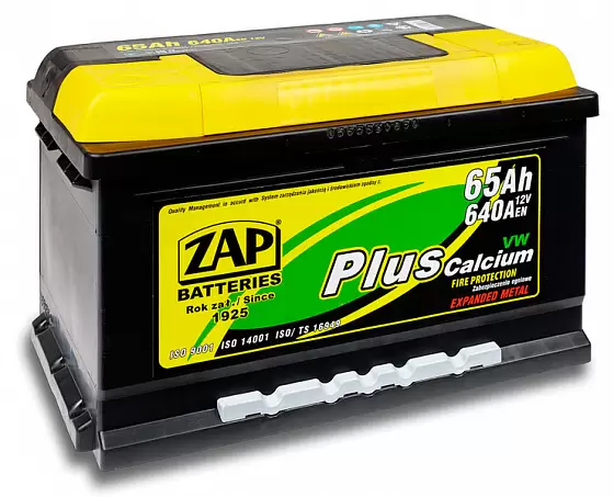 Zap plus (65 A/h), 640A R+ низ.