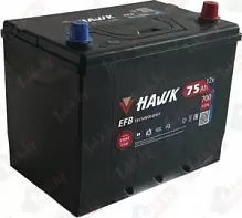 Аккумулятор HAWK EFB Asia (75 A/h), 700A R+ с бортом