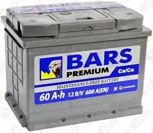 Аккумулятор BARS Premium (60 А/h), 600A L+