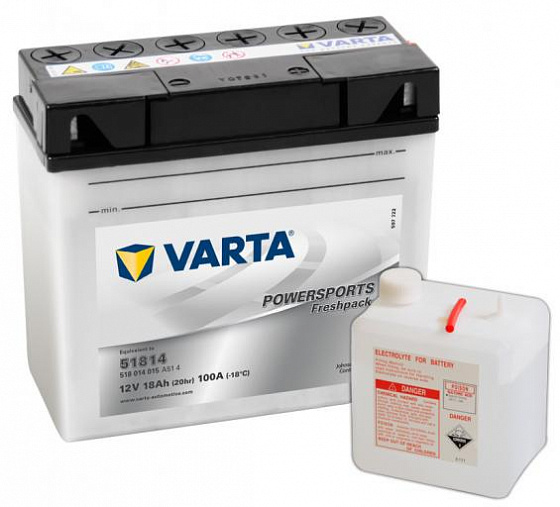 Varta Powersports Freshpack 518 014 015 (18 A/h), 100A R+