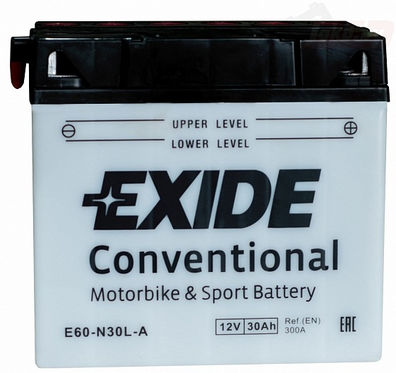 Exide E60-N30-A (30 A/h), 300A L+