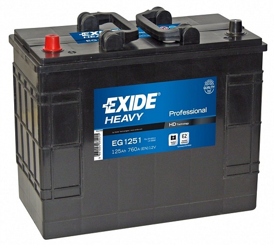 Exide Start PRO EG1251 (125 A/h), 760A L+