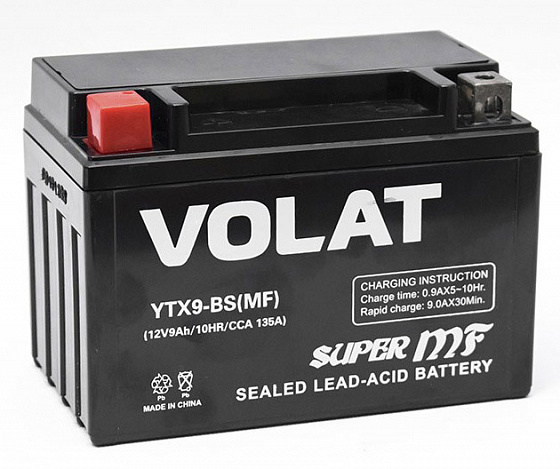 VOLAT YTX9-BS AGM (9 A/h), 135A L+