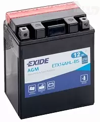 Аккумулятор Exide ETX14AHL-BS (12 A/h), 210A R+