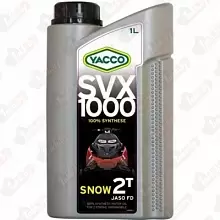 Моторное масло YACCO YACCO SVX 1000 SNOW 2T/1 моторное синтетическое 1 л - API TC , ISO-L-EGD , JASO FD