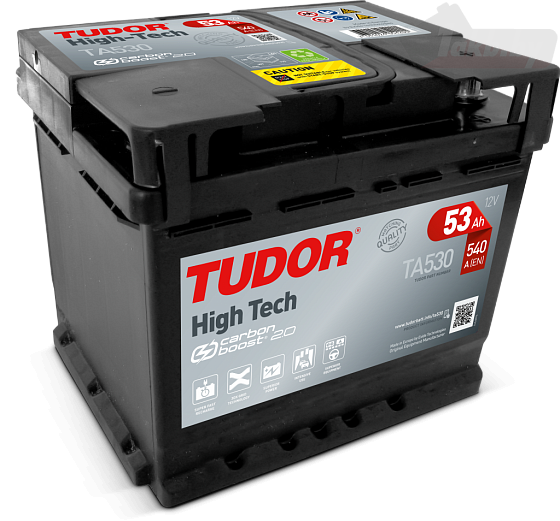 Tudor High Tech Carbon 2.0 TA530 (53 A/h), 540A R+