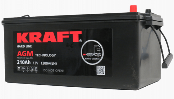 KRAFT AGM (210 A/h) 1300A L+