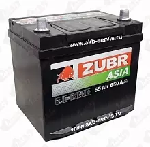 Аккумулятор Zubr Asia (65 A/h), 650А L+ (с бортом)