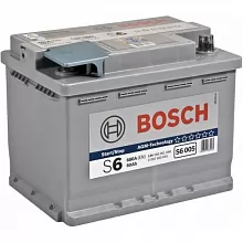 Аккумулятор Bosch S6 005 AGM (60 А/h), 680А R+ (560 901 068)