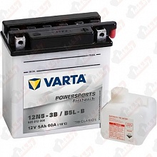 Аккумулятор Varta 505 012 006 (5 A/h), 60A R+ ,YB5L-B (12N5-3B)