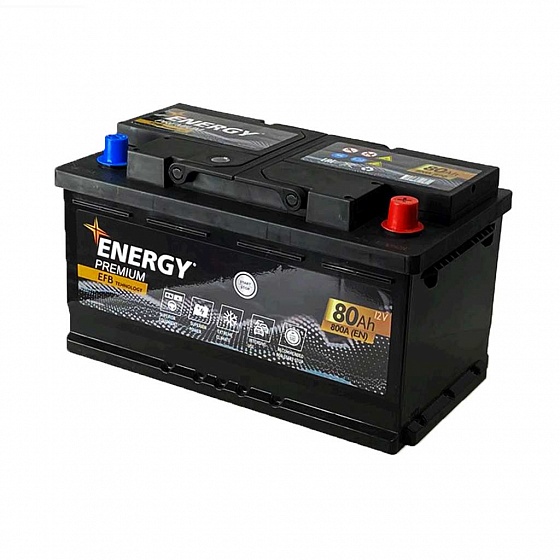 Energy Premium EFB (80 A/h), 800A R+ низ.