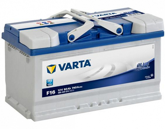 Varta Blue Dynamic F16 (80 А/h), 740А R+ (580 400 074)