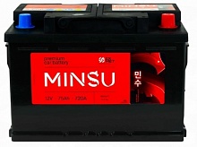 Аккумулятор MINSU EFB (75 A/h), 750A R+