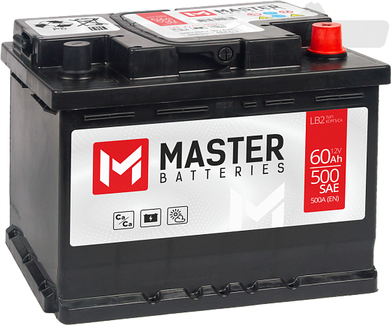 MASTER BATTERIES (60 A/h) 500A L+