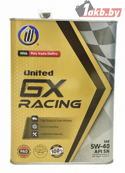 United Oil GX Racing 5W-40 4л