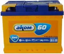 Аккумулятор АКОМ 6CT-60 (60 A/h), 540А L+