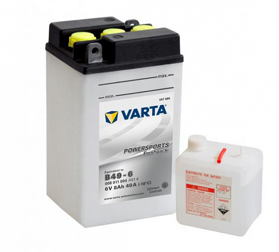 Varta Powersports Freshpack 008 011 004 (8 A/h), 40A 6V