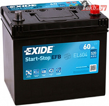 Аккумулятор Exide Start-Stop EFB EL604 (60 A/h), 520A R+