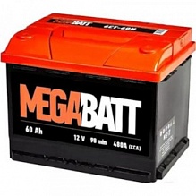 Аккумулятор Mega Batt 6СТ-60 (60 A/h), 510A L+