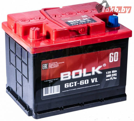 BOLK AB601 (60Ah), 500A L+
