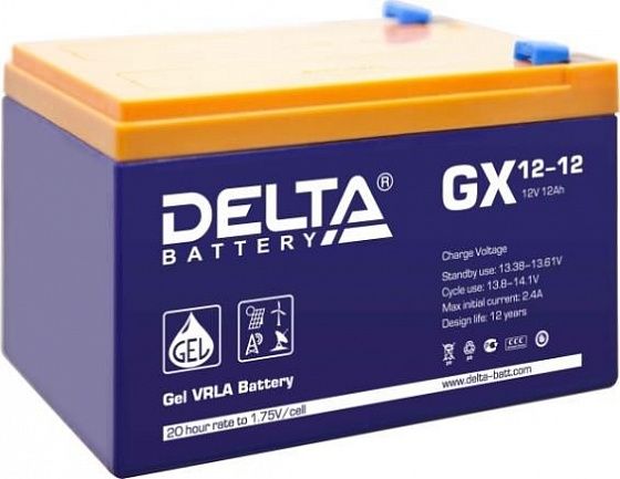 Аккумулятор для ИБП Delta GX 12-12 12V-12 Ah