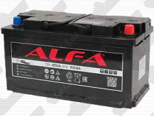Аккумулятор ALFA Standart (100 A/h) 850A, R+
