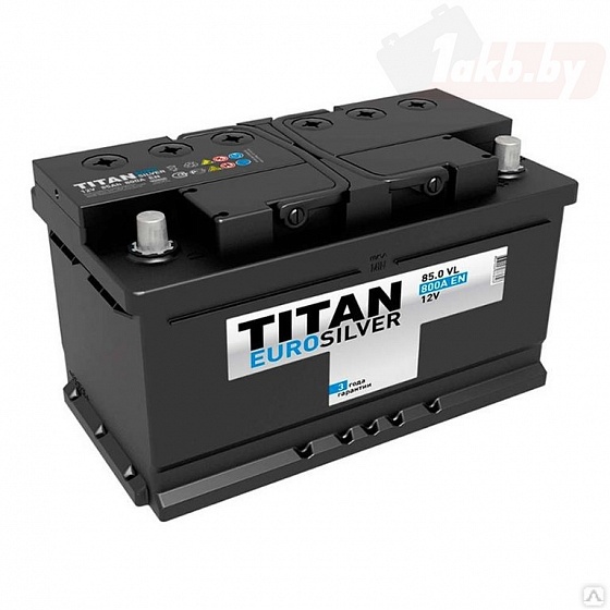 Titan Euro Silver (85 A/h), 800A R+ низ.