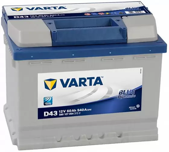 Varta Blue Dynamic D43 (60 А/h), 540А L+ (560 127 054)