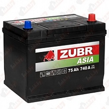 Аккумулятор ZUBR Premium Asia (75 A/h), 740A L+