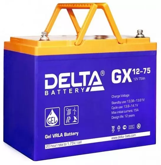 Аккумулятор для ИБП Delta GX 12-75 12V-75 Ah
