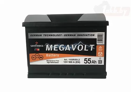 Аккумулятор Megavolt 12V R+ (45 А/h)