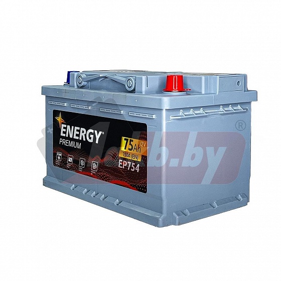 Energy Premium EP754 (75 A/h), 750A R+ низ.