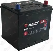 Аккумулятор HAWK EFB Asia (65 A/h), 620A с бортом JR+