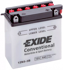 Аккумулятор Exide 12N5,5A-3B (5,5 A/h), 40A R+