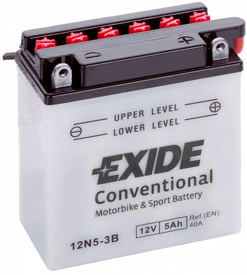 Exide 12N5,5A-3B (5,5 A/h), 40A R+