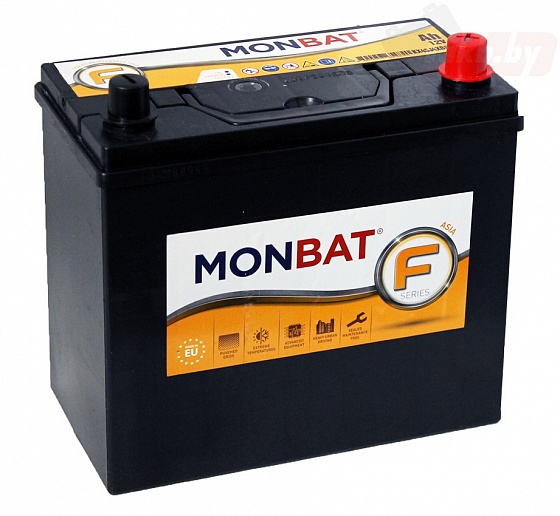 Monbat Asia (45 A/h), 330A R+ (тонкие клеммы)