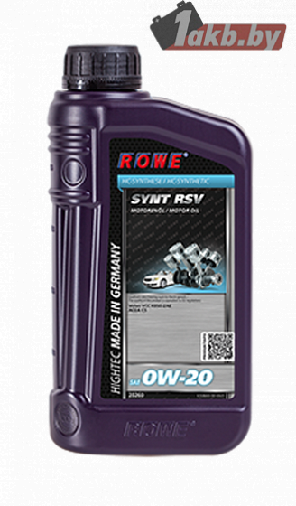 ROWE Hightec Synt RSV SAE 0W-20 1л