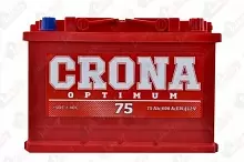 Аккумулятор CRONA 6CT-75 (75 A/h), 700A R+