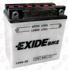 Аккумулятор Exide 12N9-3B (9 A/h), 85A R+
