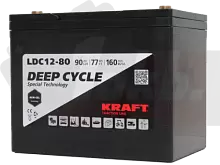 Аккумулятор KRAFT (90 A/h), 12V (C20) L+