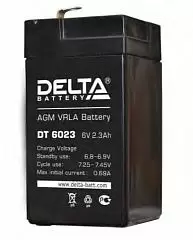 Аккумулятор Аккумулятор для ИБП Delta DT 6023 6V-2.3 Ah