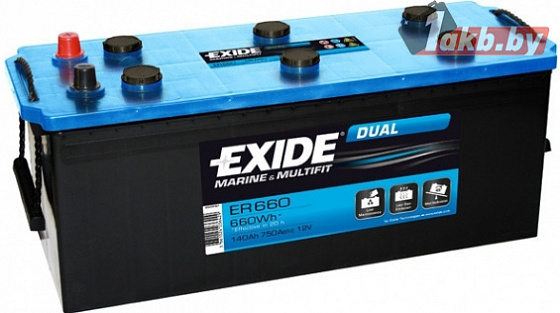 Exide Dual ER660 (140 A/h), 660Wh, 750A