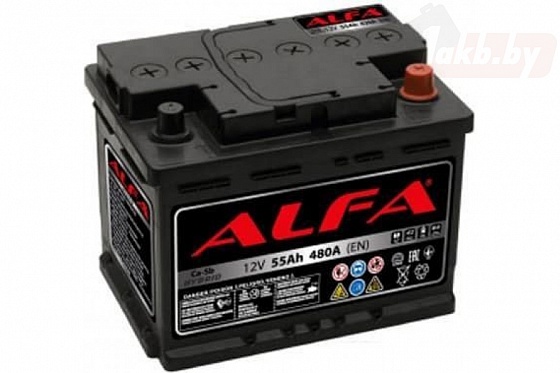 ALFA Hybrid (55 A/h), 480A L+
