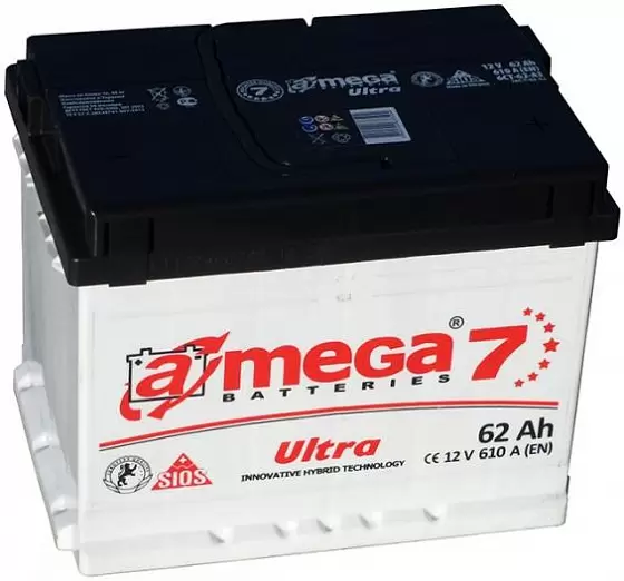 A-mega Ultra (62 A/h), 610А R+