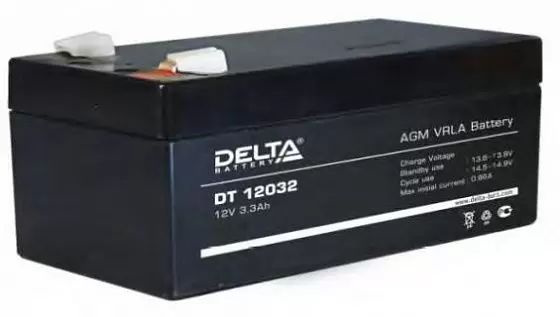 Аккумулятор для ИБП Delta DT 12032 12V-3.3 Ah
