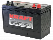 Аккумулятор KRAFT Premium (125 A/h), 1000A R+